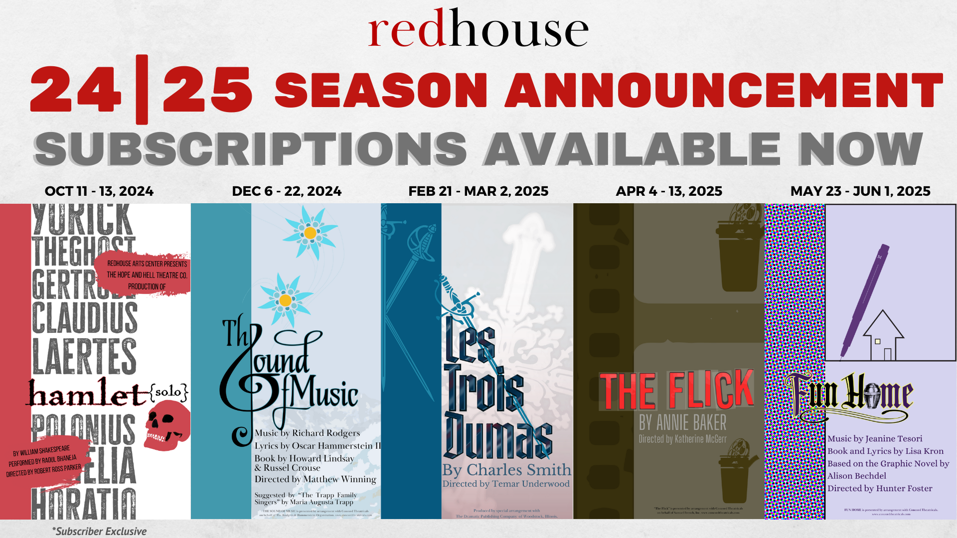 Show Details: 24/25 Season Subscriptions Available Now